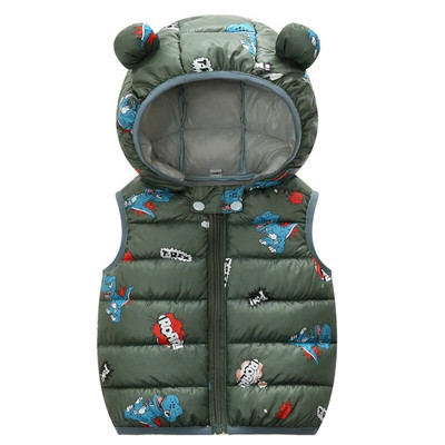 IYEAL lapsed soojad alla puuvillased multifilmid kapuutsiga vest Beebi lapsed ülerõivad vest Laste riided poisid tüdrukud kapuutsiga jakid