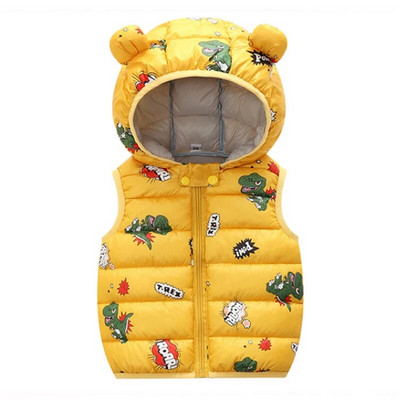 IYEAL lapsed soojad alla puuvillased multifilmid kapuutsiga vest Beebi lapsed ülerõivad vest Laste riided poisid tüdrukud kapuutsiga jakid