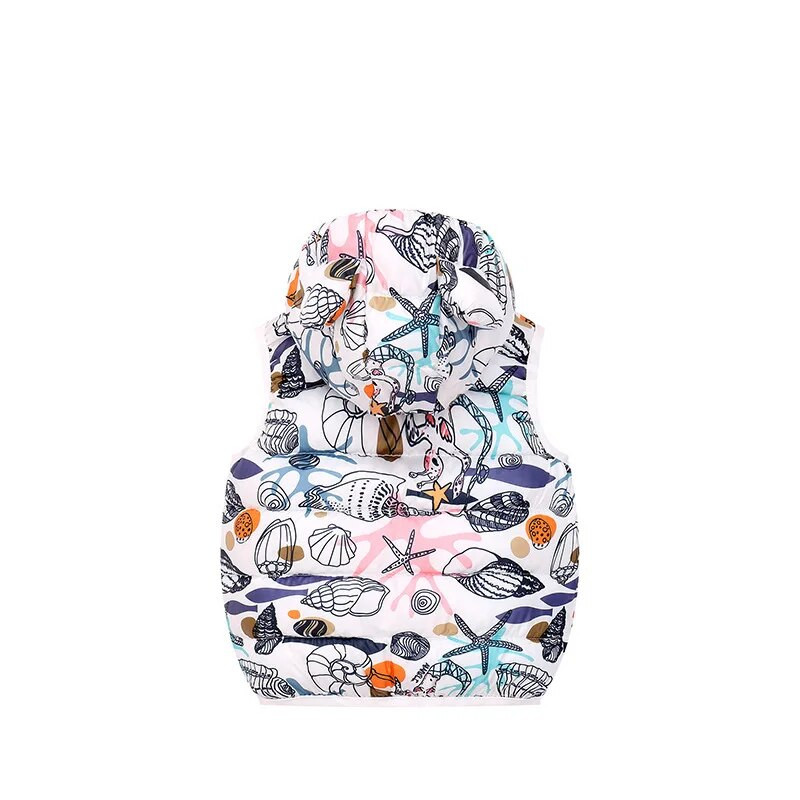 IYEAL lapsed soojad alla puuvillased multifilmid kapuutsiga vest Beebi lapsed ülerõivad vest Laste riided poisid tüdrukud kapuutsiga jakid