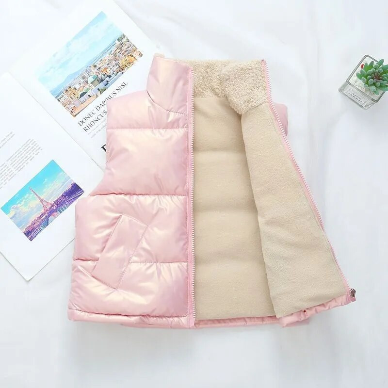 Lapsed Vestid Tüdrukud Poisid Jakid Paksud Pealisrõivad Plus Kašmiir Soe Vest Vest Sügismantel Lastele Riided Unisex