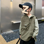 2023 Γιλέκο για Παιδικά Αγόρια Αμάνικο Μπουφάν Άνοιξη Φθινοπωρινό Παιδικό Γιλέκο Casual Βαμβακερό λεπτό παλτό για κορίτσια 4 6 8 10 12 14 ετών