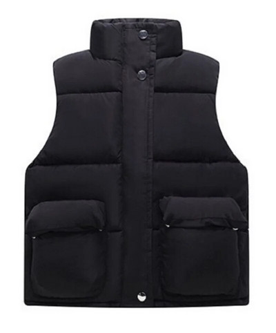 Μόδα μωρό αγόρι κοριτσάκι Χειμερινό γιλέκο Βαμβακερό Παιδικό γιλέκο μονόχρωμο με φερμουάρ Ζεστά παχιά βρεφικά ρούχα 1-12 ετών