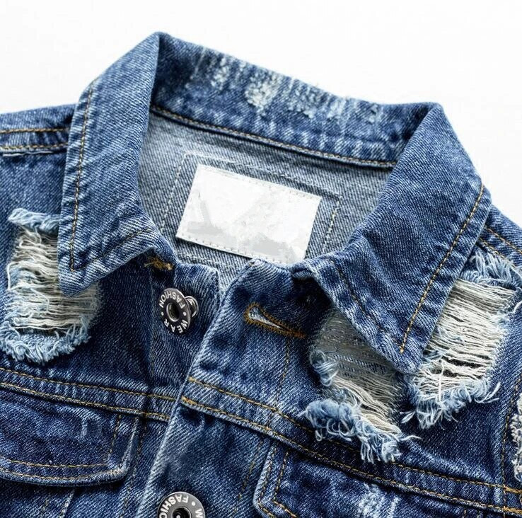 Novo 2018., traper prsluk za dječake, proljeće jesen, stil s razbijenim rupama, dječji prsluk za dječake, dječja odjeća za dječake, dječja jeans jakna, za gornju odjeću od 2 do 7 godina