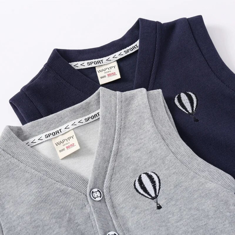 Baloon vest poistele kevadsügis väikelaste vestid puuvillased laste mantlid riided