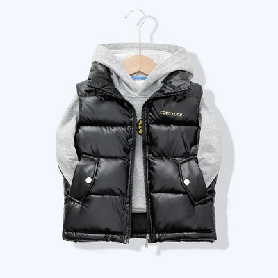 Παιδικό πουπουλένιο βαμβακερό γιλέκο 2023 Νέα Άνοιξη Φθινόπωρο Κορίτσια Μόδα γιλέκα για αγόρια Εξωτερικά ρούχα 3-14 ετών Παιδικά ρούχα