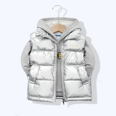 Παιδικό πουπουλένιο βαμβακερό γιλέκο 2023 Νέα Άνοιξη Φθινόπωρο Κορίτσια Μόδα γιλέκα για αγόρια Εξωτερικά ρούχα 3-14 ετών Παιδικά ρούχα