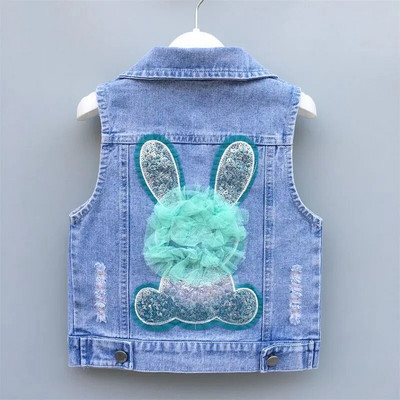 Παιδικά ρούχα Παιδικό τζιν γιλέκο 2023 Καλοκαιρινή ζακέτα για αγόρια και κορίτσια Τζιν πουκάμισο Κορεατικής μπουτίκ Ρούχα σε απλό στυλ
