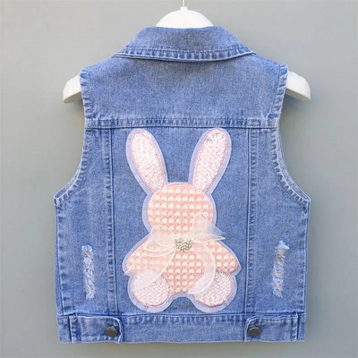 Παιδικά ρούχα Παιδικό τζιν γιλέκο 2023 Καλοκαιρινή ζακέτα για αγόρια και κορίτσια Τζιν πουκάμισο Κορεατικής μπουτίκ Ρούχα σε απλό στυλ