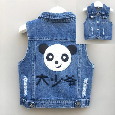 Παιδικά ρούχα Παιδικό τζιν γιλέκο 2023 Καλοκαιρινή ζακέτα για αγόρια και κορίτσια Τζιν πουκάμισο Κορεατικής μπουτίκ Ρούχα σε απλό στυλ