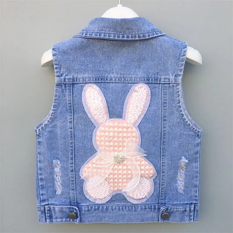 Παιδικά ρούχα Παιδικό τζιν γιλέκο 2023 Καλοκαιρινή ζακέτα για αγόρια και κορίτσια Τζιν πουκάμισο Κορεατικής μπουτίκ Ρούχα σε απλό στυλ