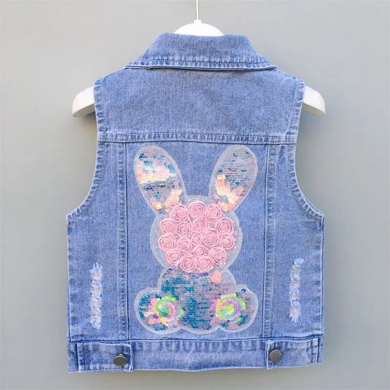 Παιδικά ρούχα Παιδικό τζιν γιλέκο 2023 Καλοκαιρινή ζακέτα για αγόρια και κορίτσια Τζιν πουκάμισο Κορεατικής μπουτίκ Ρούχα σε απλό στυλ