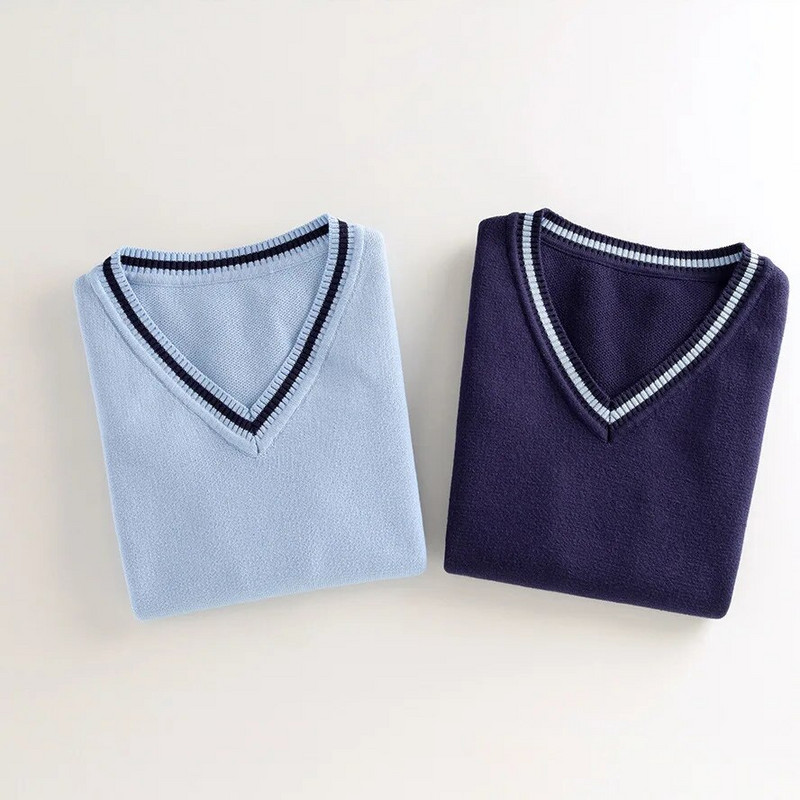 Poiste vest, sügisene puuvillane mantel 2024, uued lasteriided koolilastele, kootud pullover vest poisile vanuses 5–14 aastat