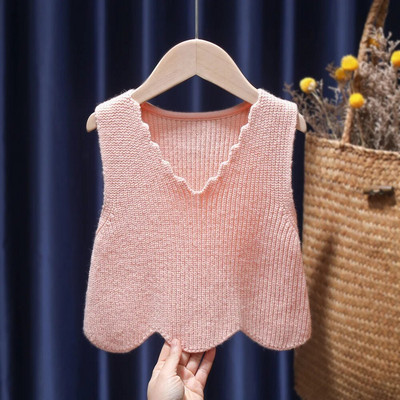 Lastevest Põhjamaade Retro Pastoraalne Stiilis Beebi Teddy Sügistalvine Soe Väike Vest poistele ja Tüdrukutele Õues kandmine Tuulevest