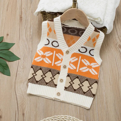 Jesen Proljeće Dječja odjeća Džemper za dječake Dječja odjeća Kaput Dječji pamuk Debeli kardigan za dječake Prsluk 0-5Y