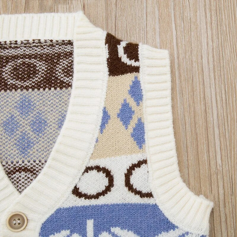 Jesen Proljeće Dječja odjeća Džemper za dječake Dječja odjeća Kaput Dječji pamuk Debeli kardigan za dječake Prsluk 0-5Y