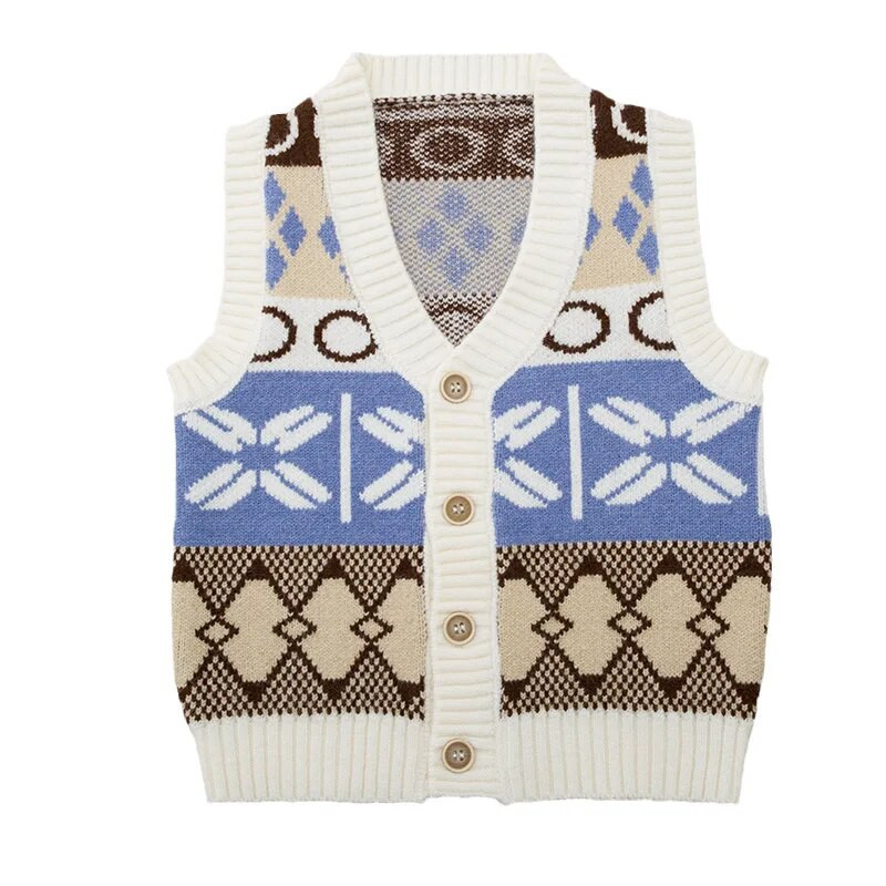 Jesen Proljeće Dječja odjeća Džemper za dječake Dječja odjeća Kaput Dječji pamuk Debeli kardigan za dječake Prsluk 0-5Y