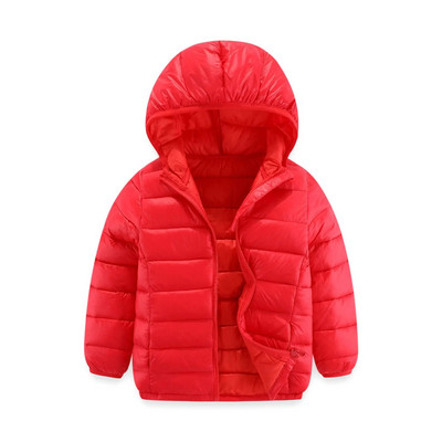 2023 m. žiemos berniukų mergaičių striukė 4–14 metų vaikams, vienspalvė, šilta paltas su gobtuvu, skirtas vaikams, lengvi pūkiniai medvilniniai viršutiniai drabužiai