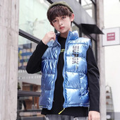 Berniukų liemenė Kūdikių vaikiška pūkinė liemenė 2023 m. raidžių šilta plius stora žiemos rudens lauko striukė Vaikiški drabužiai