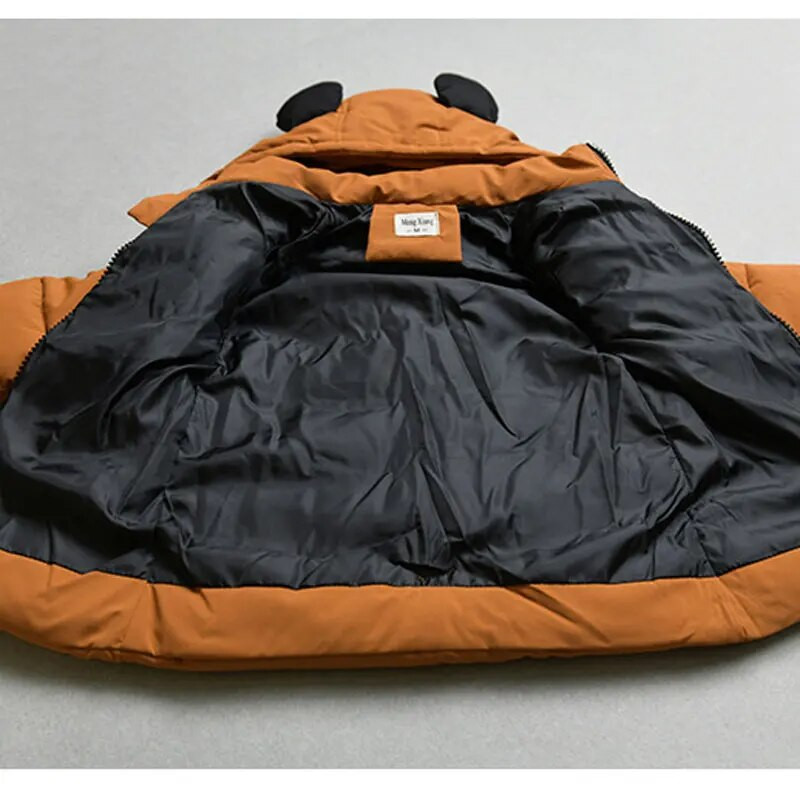 Χειμερινά παιδικά πάρκα μήκους Έκδοση Μπουφάν για Παιδιά Ζεστά Αγόρια Κορίτσια Windbreaker Thicken Βρεφικά Εξωτερικά Ενδύματα Παλτό για Παιδιά Ρούχα