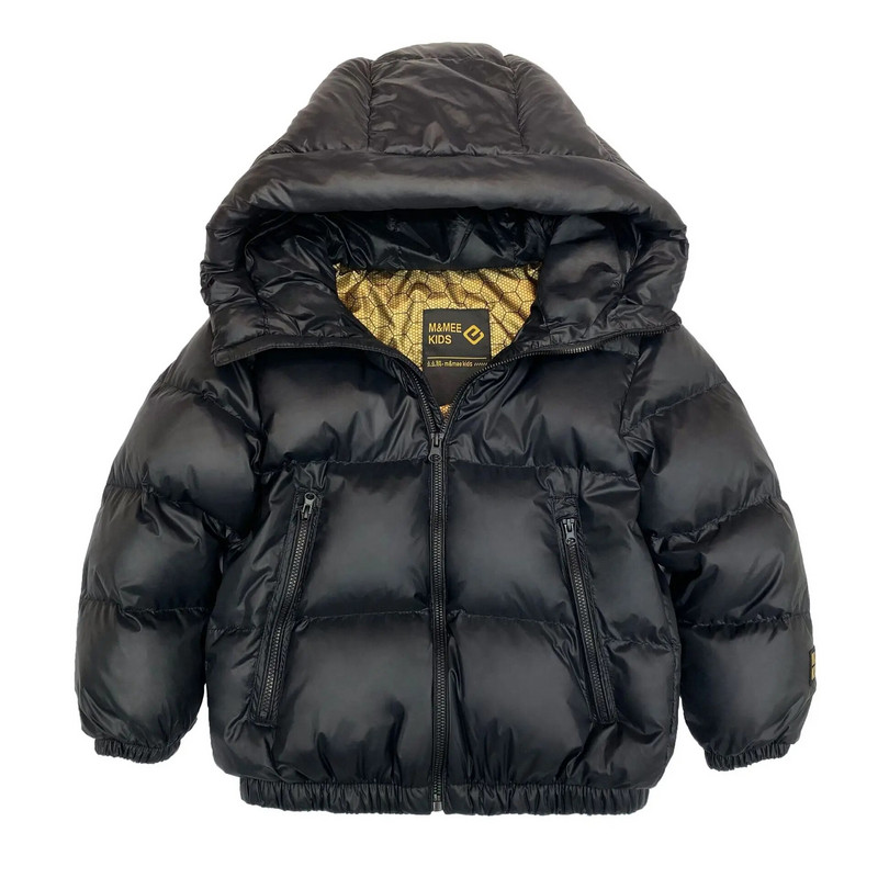 Χειμερινό παιδικό μπουφάν με κουκούλα με κουκούλα για κορίτσια Αδιάβροχο παχύρρευστο ζεστό φουσκωτό ρούχα για αγόρια Εξωτερικά ενδύματα Snowsuit XMP403