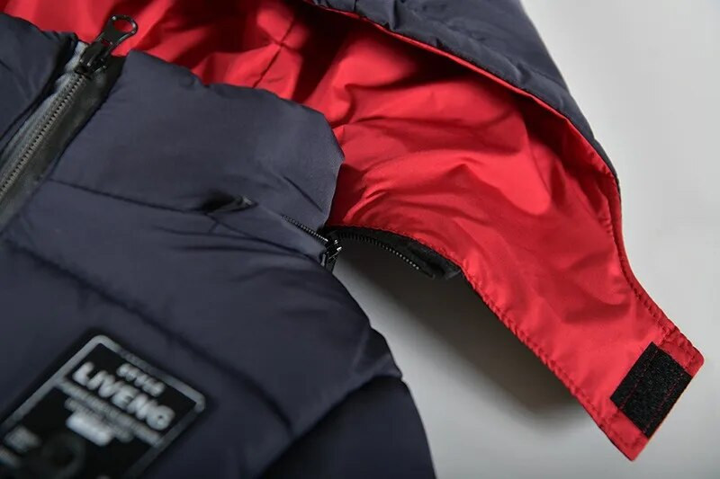 Žieminė stora šilta striukė berniukams su užtrauktuku su gobtuvu, kūdikių viršutiniai drabužiai, rudens laisvalaikio drabužiai 2–5 m. 2023 m. Nauja