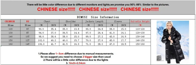 DIMUSI žieminiai vaikiški paminkštinti paltai berniukų vidutinio ilgio stora šilta striukė su gobtuvu Madingi mergaičių vaikiški termo pūkiniai paltai Drabužiai 14 m.
