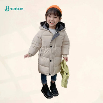 Детски пухени якета със средна дължина с дълъг ръкав за момчета и момичета Пухени якета Дебели топли детски пухени якета Детски дрехи
