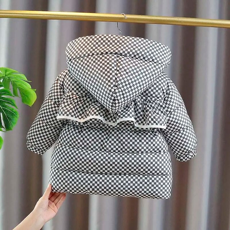 Κοριτσίστικα Baby's Coat Jacket Outwear 2023 Thicken Winter Plus Velvet Ζεστό Βαμβακερό Fleece Υψηλής Ποιότητας Παιδικά Ρούχα Parkas Q705