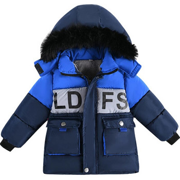 2023 μόδα αγόρια χειμωνιάτικα μπουφάν παιδικά ενδύματα παιδικά ενδύματα παλτό για αγοράκια ρούχα Βαμβακερά παλτό