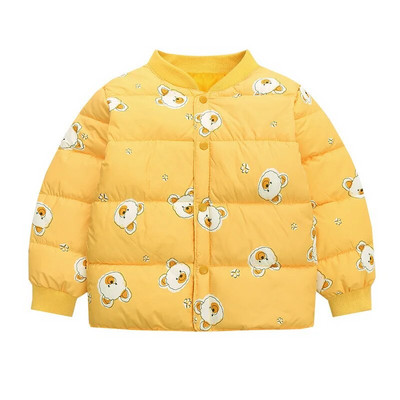 Κασμίρ Παιδικό Παλτό 2023 Φθινόπωρο Χειμώνας Χοντρό Μπουφάν Αγόρια Κορίτσια Μονόχρωμα Μπουφάν με κουκούλα Παιδικά Εξωτερικά Ενδύματα Parka 2-6 ετών