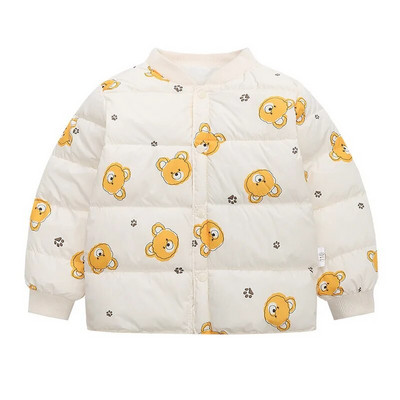 Κασμίρ Παιδικό Παλτό 2023 Φθινόπωρο Χειμώνας Χοντρό Μπουφάν Αγόρια Κορίτσια Μονόχρωμα Μπουφάν με κουκούλα Παιδικά Εξωτερικά Ενδύματα Parka 2-6 ετών