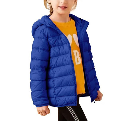 Χειμερινό μπουφάν για αγόρια Κοριτσίστικα Μπουφάν Μαύρο Κόκκινο Παλτό με κουκούλα με φερμουάρ Παιδικό Μπουφάν Παιδικό Μπουφάν Μπουφάν με κουκούλα χοντρό 5-13Y