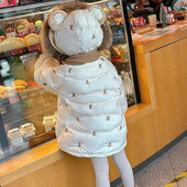 Hoia soojas talvejope Tüdrukutele Mantel Mood Kapuutsiga Laste Ülerõivad Riietus 2–12-aastastele teismelistele lastele Parka