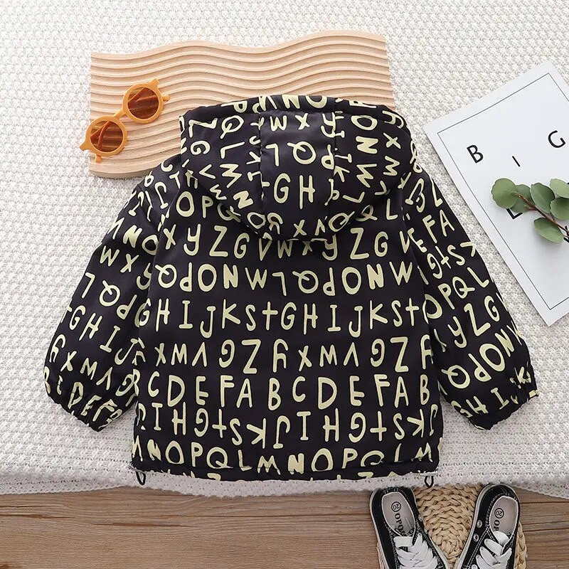 Uued lapsed talvesoojad ülerõivad lastele multifilmid paksud kamuflaažijoped Beebipoisid puuvillased riided väikelaste imikute kapuutsid Mantlid