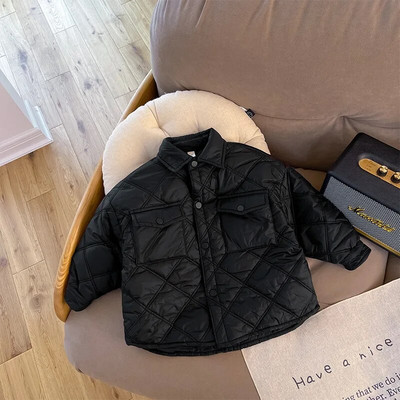 MILANCEL Winter Boys Jacket Turn Down Collar Boys Parkas Thicken Jacket