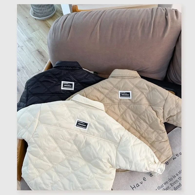 MILANCEL Winter Boys Jacket Turn Down Collar Boys Parkas Thicken Jacket