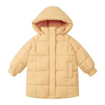 Žieminis kūdikių berniukų striukė paltas storas vaikiškas šiltas lengvas pūkinis paltas vaikams su užtrauktuku gobtuvu, viršutinių drabužių kostiumas 2-10 metų