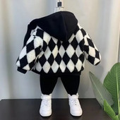 Φθινοπωρινό και χειμερινό Παιδικό παλτό Νέο μοντέρνο Boy Baby Polar Fleece Hoodie με βαμβακερό κλιπ Παχύ βαμβακερό μπουφάν