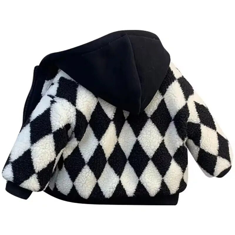 Φθινοπωρινό και χειμερινό Παιδικό παλτό Νέο μοντέρνο Boy Baby Polar Fleece Hoodie με βαμβακερό κλιπ Παχύ βαμβακερό μπουφάν