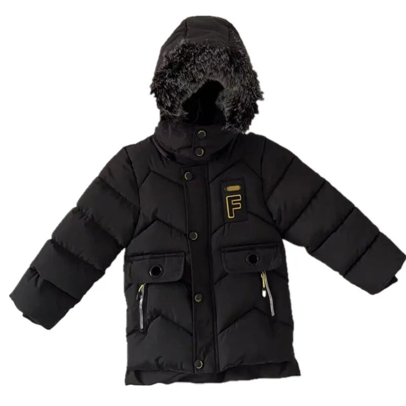 Μπουφάν 2-10 ετών Φθινοπωρινό Χειμώνα Αγόρια Μπουφάν Ζεστό Γούνινο Παλτό Βρεφικά Κοριτσίστικα Εξωτερικά Ενδύματα με φερμουάρ κουκούλα Παιδική βελούδινη τάφρο