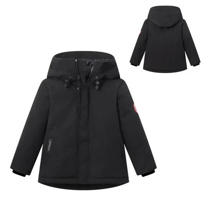 2021 m. Naujas vaikiškas žieminis paltas berniukams ir mergaitėms striukė su gobtuvu kamufliažiniai vaikiški rūbai vandeniui atsparūs vaikų storinantys sniegą drabužiai3-12m.