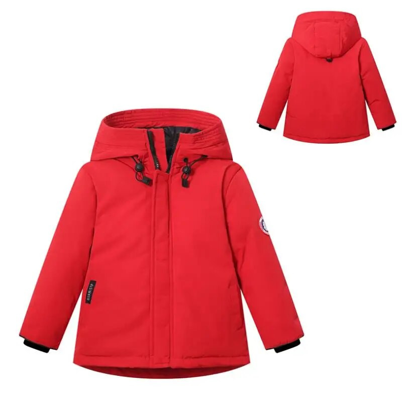 2021 m. Naujas vaikiškas žieminis paltas berniukams ir mergaitėms striukė su gobtuvu kamufliažiniai vaikiški rūbai vandeniui atsparūs vaikų storinantys sniegą drabužiai3-12m.