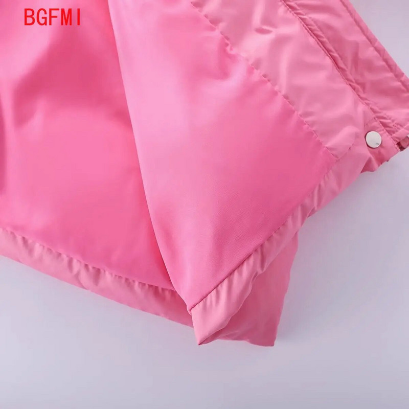 Korėjos mergaitės žiemos striukė 2023 m. Naujas blizgus Snow Down medvilninis paltas su gobtuvu Storas šiltas ilgas viršutinis drabužis Princess Flower Kids Parkas