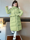 Nova duga pamučna jakna za djevojčice Tinejdžerska zimska odjeća Modna donja gornja odjeća Dječji topli deblji kaput Kaputi otporni na vjetar Trendovi