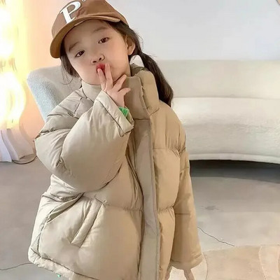 Madingi kūdikių berniukų mergaičių medvilniniai paminkštinti laisva striukė Žieminis kūdikių kūdikių paltas, šiltas viršutinis drabužis, laisvalaikio tvirti drabužiai kūdikiams 1–10 m.