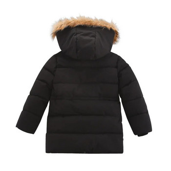 Big Boys Jacket Autumn Winter Plus Velvet Ζεστό Παιδικό Παλτό Μόδα με φερμουάρ Παιδικά Εξωτερικά Ενδύματα 4 6 8 10 12 14 ετών