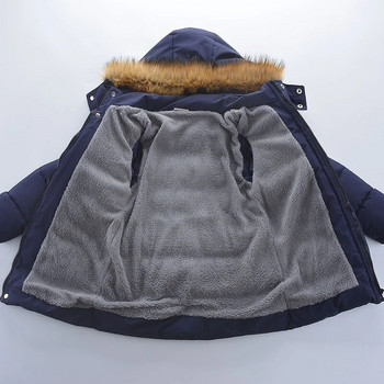 Big Boys Jacket Autumn Winter Plus Velvet Ζεστό Παιδικό Παλτό Μόδα με φερμουάρ Παιδικά Εξωτερικά Ενδύματα 4 6 8 10 12 14 ετών