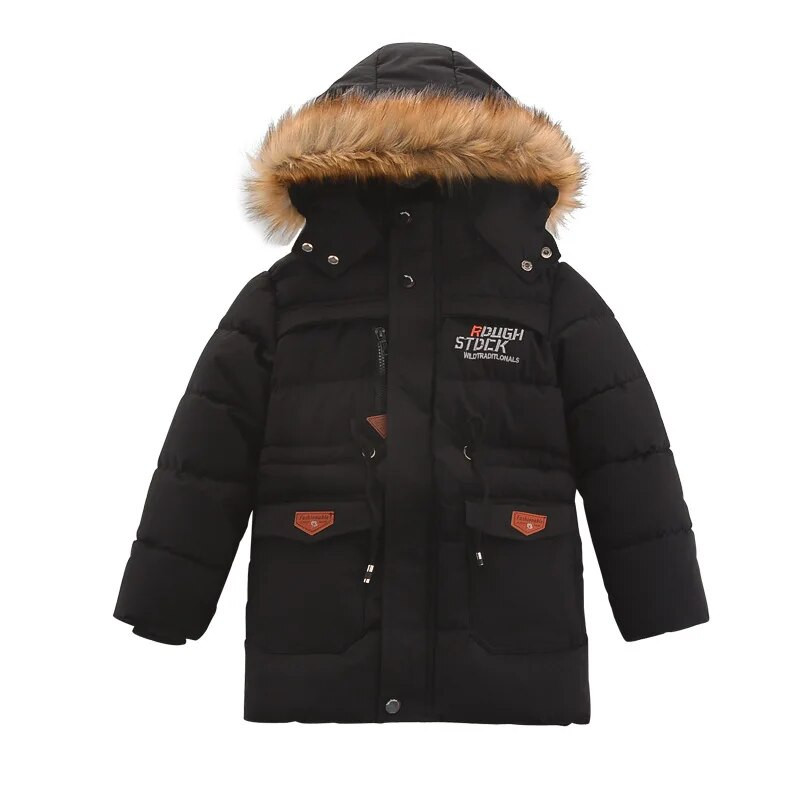 Big Boys Jacket Autumn Winter Plus Velvet Ζεστό Παιδικό Παλτό Μόδα με φερμουάρ Παιδικά Εξωτερικά Ενδύματα 4 6 8 10 12 14 ετών
