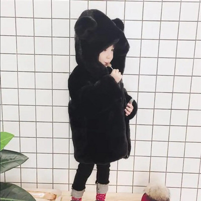 2019. aasta talv, uus beebitüdrukute kunstkarusnahast fliisist jakid lastele, tüdrukutele, paks mantel, armas kõrvaklapp, soojad riided, korralikud lasteriided V39