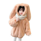 Tüdrukute karusnahast mantel Pealisriided Paks soe Tüdrukute mantel Talvine Sügis Laste Jope Vabaaja Stiil Laste Riided Tüdruk